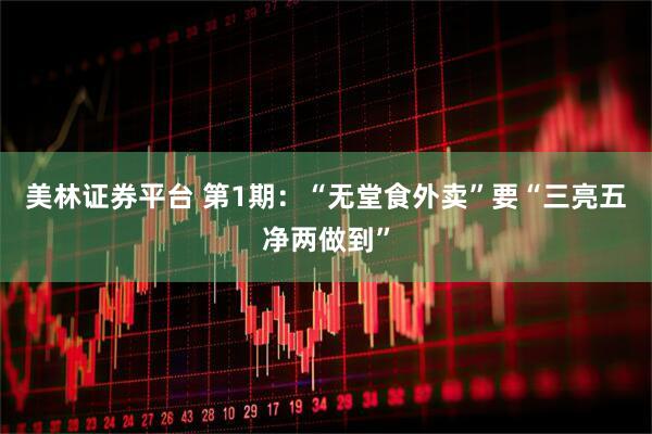 美林证券平台 第1期：“无堂食外卖”要“三亮五净两做到”
